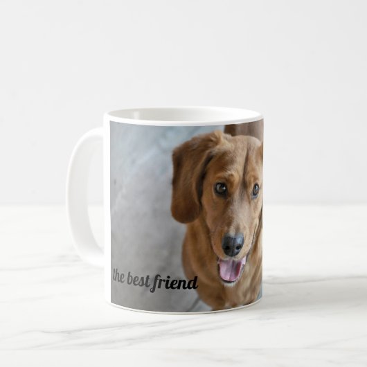 かわいい犬 コーヒーマグカップ (正面左)