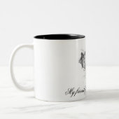 かわいい犬 ツートーンマグカップ (左)