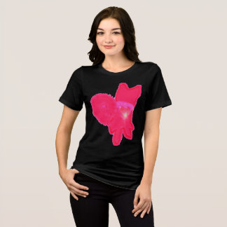 かわいい犬 ツー・バ・アヴ(ט״ו באב) トライブレンドTシャツ