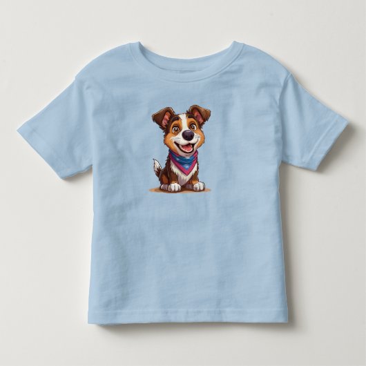 かわいい犬 トドラーTシャツ (正面)