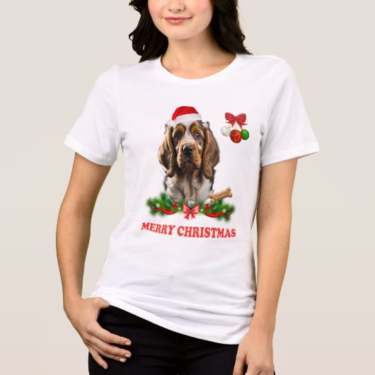 かわいい犬 トライブレンドTシャツ (正面)