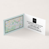 かわいい犬、ドッグウォーカーサービス詳細 名刺 (内部)