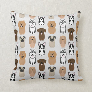 かわいい犬,パグ,ボストン,研究室,チャウ,ハスキー,スパニエル犬 クッション