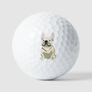 かわいい犬、フレンチブルドッグ ゴルフボール