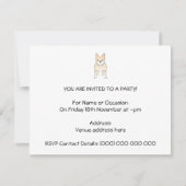 かわいい犬。ブルドッ淡い色のグクリーム。 招待状 (正面)