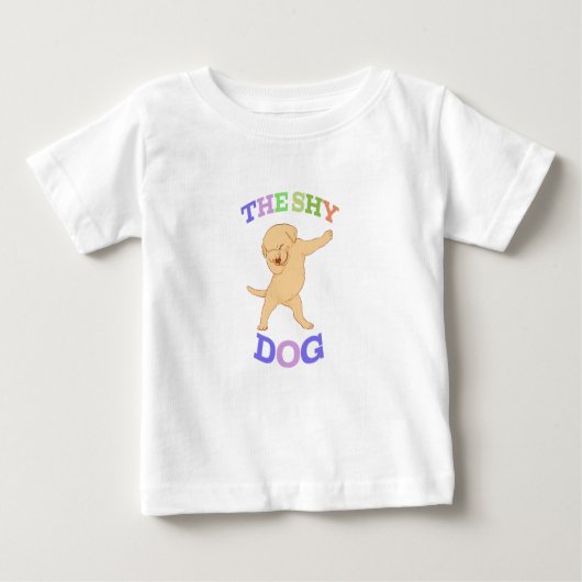 かわいい犬 ベビーTシャツ (正面)