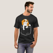 かわいい犬 ポケット ウェルシュコーギー Tシャツ (正面フル)