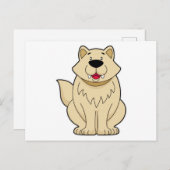 かわいい犬 ポストカード (正面/裏面)