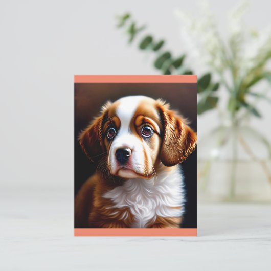 かわいい犬 ポストカード (スタンド正面)