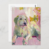 かわいい犬 ポストカード (正面/裏面)