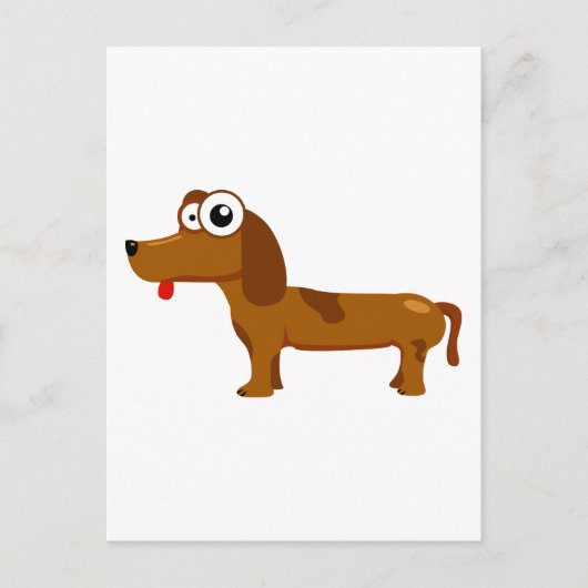 かわいい犬 ポストカード (正面)