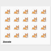 かわいい犬 ラウンドシール (シート)