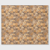 かわいい犬 ラッピングペーパー (フラット)