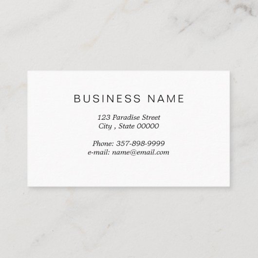 かわいい犬 名刺 (裏面)