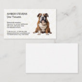 かわいい犬 | 犬の骨パターン 名刺 (正面/裏面)