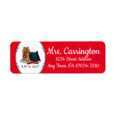 かわいい犬 – 行こう！ヨークシャーテリア(ヨークシャーテリア) ラベル (正面)