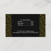 かわいい犬 |金ゴールドボーン 名刺 (裏面)