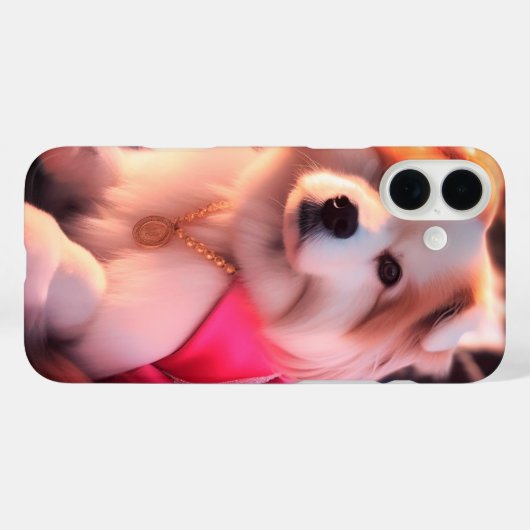 かわいい犬 Case-Mate iPhoneケース (裏面 (横))