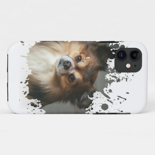 かわいい犬 Case-Mate iPhoneケース (裏面(横))