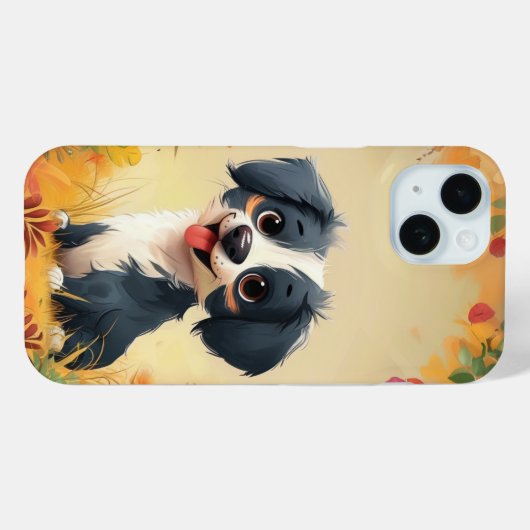 かわいい犬 Case-Mate iPhoneケース (裏面 (横))