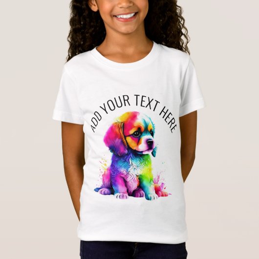 かわいい犬 Tシャツ (正面)