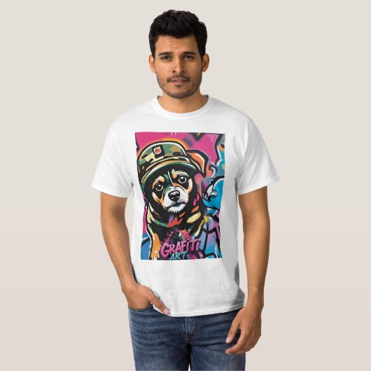 かわいい犬 Tシャツ (正面フル)