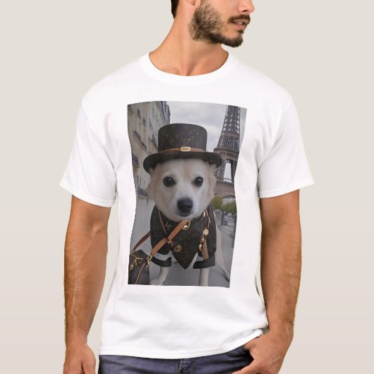 かわいい犬 Tシャツ (正面)