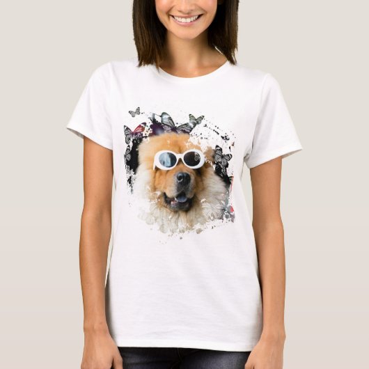 かわいい犬 Tシャツ (正面)