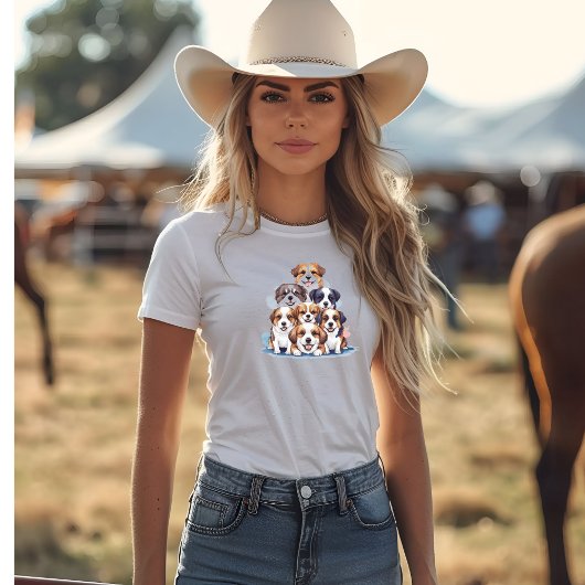 かわいい犬 Tシャツ