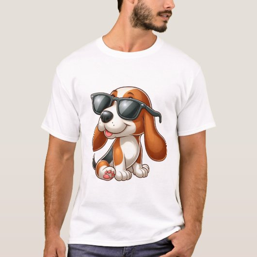 かわいい犬 Tシャツ (正面)