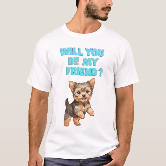かわいい犬Tシャツ Tシャツ (正面)