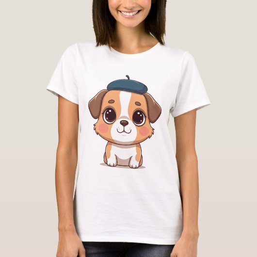 かわいい犬Tシャツ Tシャツ (正面)