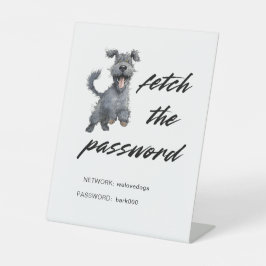 かわいい犬WiFiインターネット 台座サイン