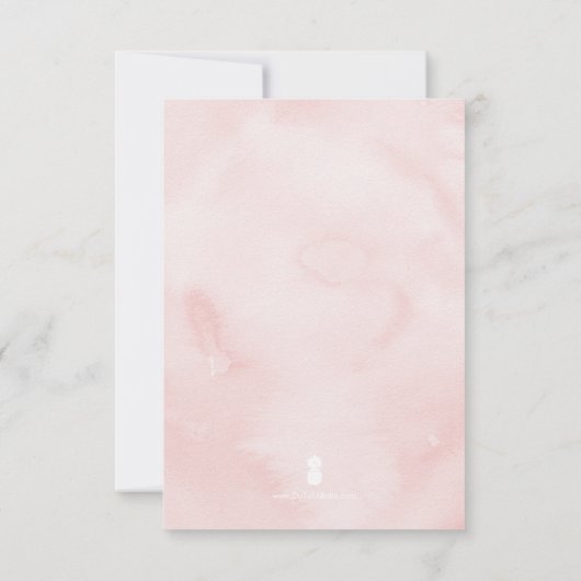 かわいい狐とハートの教室バレンタインカード (裏面)