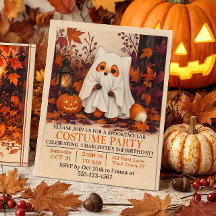 かわいい狐の幽霊コスチューム ハロウィン 誕生日パーティー