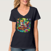 かわいい狐リス愛好家 Tシャツ (正面)