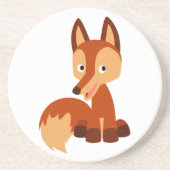 かわいい狡猾な漫画キツネコースター コースター (正面)