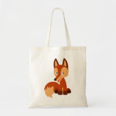 かわいい狡猾な漫画キツネバッグ トートバッグ (正面)
