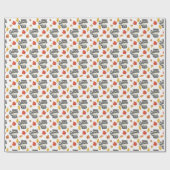 かわいい狸 ラッピングペーパー (フラット)