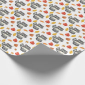 かわいい狸 ラッピングペーパー (角)