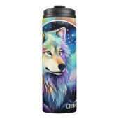 かわいい狼の恋人の名前を追加 タンブラー (正面)