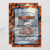 かわいい狼 水彩画の森 招待状 (正面/裏面)