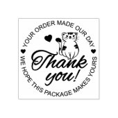 かわいい猫ありがとう ラバースタンプ (インプリント)