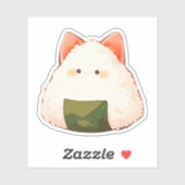 かわいい猫おにぎりステッカー シール (シート)