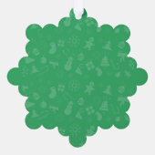 かわいい猫おもしろいのクリスマス、うれしいあいさつ オーナメントカード (裏面)