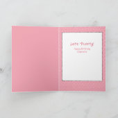 かわいい猫おもしろいパーティー子猫マンガ誕生日 カード (内部)