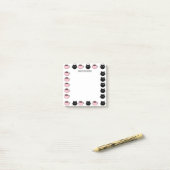 かわいい猫およびコーヒー ポストイット (デスク上)