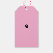 かわいい猫がお誕生日おめでとうと言っています。 ギフトタグ (裏面)