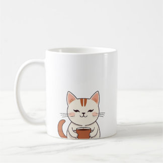 かわいい猫がコーヒーマグを飲む コーヒーマグカップ