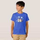 かわいい猫がバカを叩く Tシャツ (正面フル)